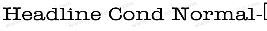 Headline Cond Normal字体转换